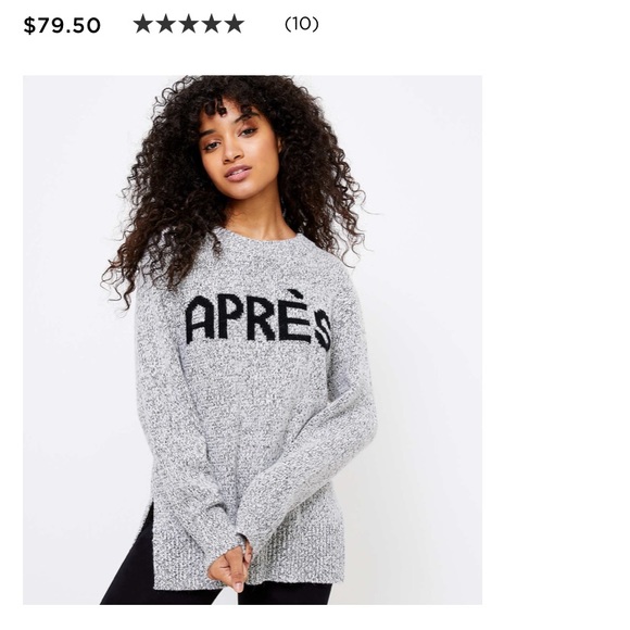 lou and grey apres sweater